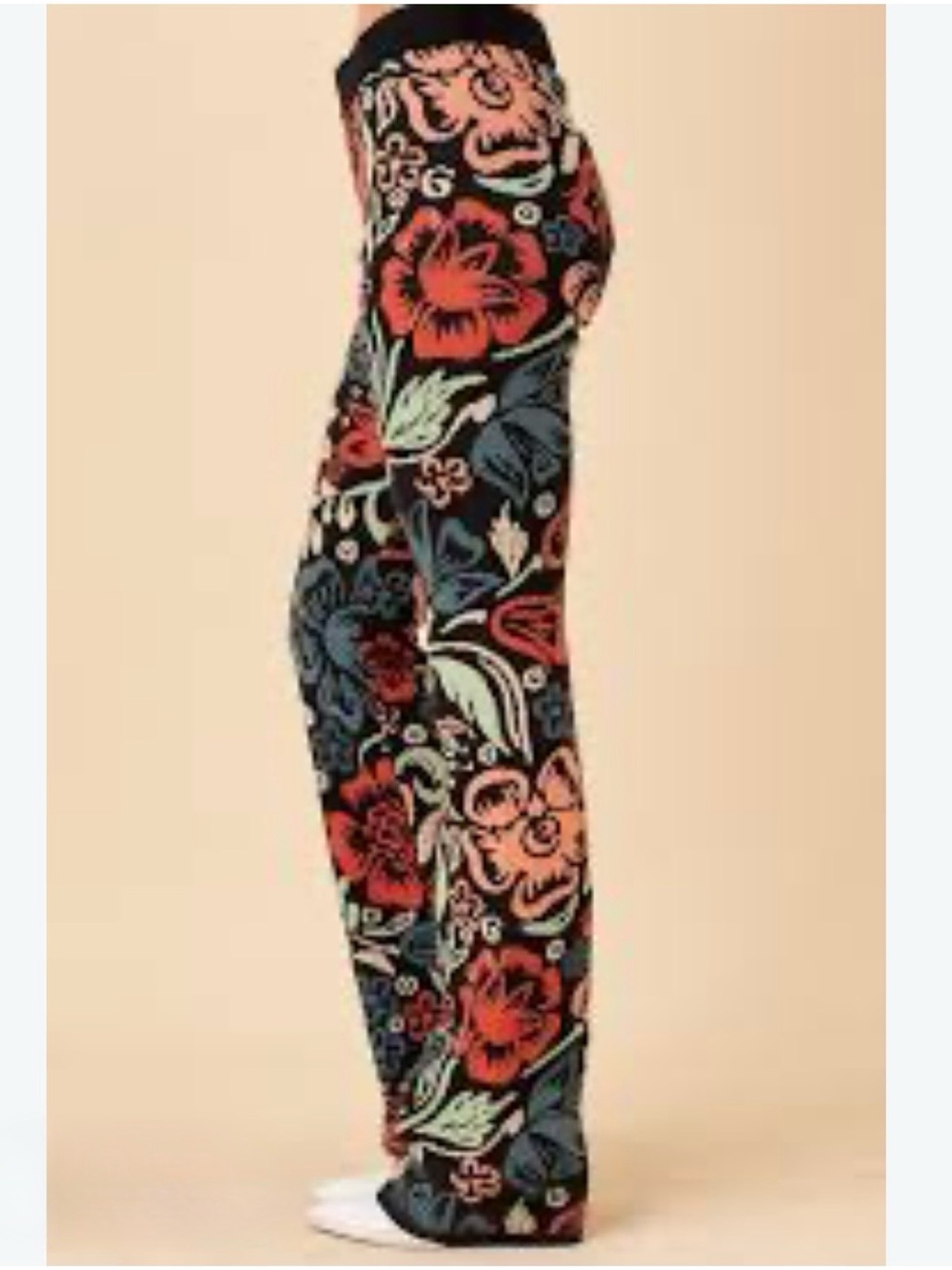 Bohme Knit Floral Flare Pants